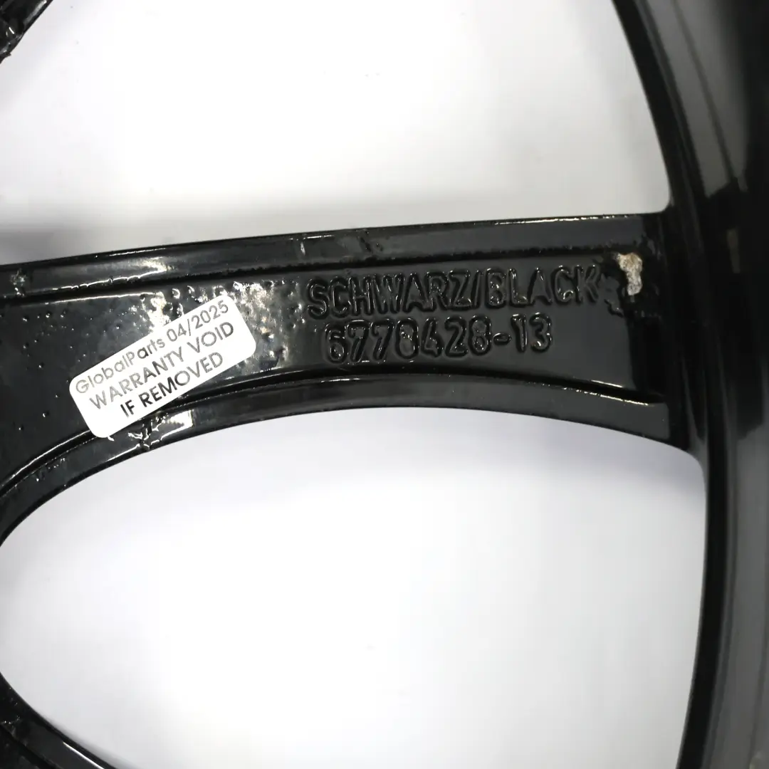 Alloy Rim 18" Double Spoke to Mini R50 R56 John Cooper Works JCW Black Wheel with Part number 6778428 Mini R50 R56 John Cooper Works JCW Black Wheel Alloy Rim 18" Double Spoke - SKU 6778428-4 - Part number 6778428