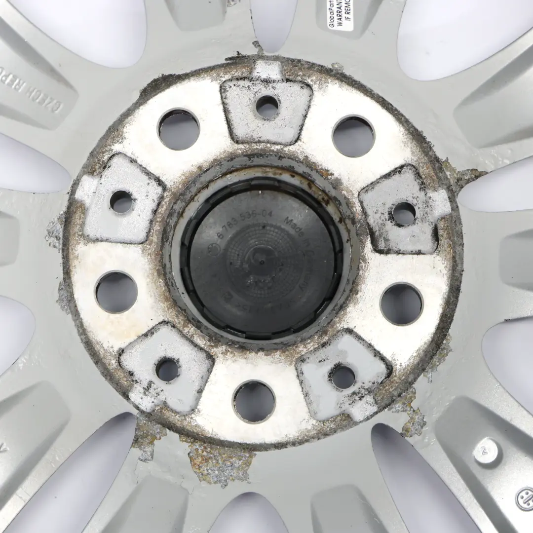 Alloy Wheel Rim 16" V-spoke 229 ET:42 6,5J to BMW E81 E87 Silver with Part number 6779786 BMW E81 E87 Silver Alloy Wheel Rim 16" V-spoke 229 ET:42 6,5J - SKU 6779786-5 - Part number 6779786