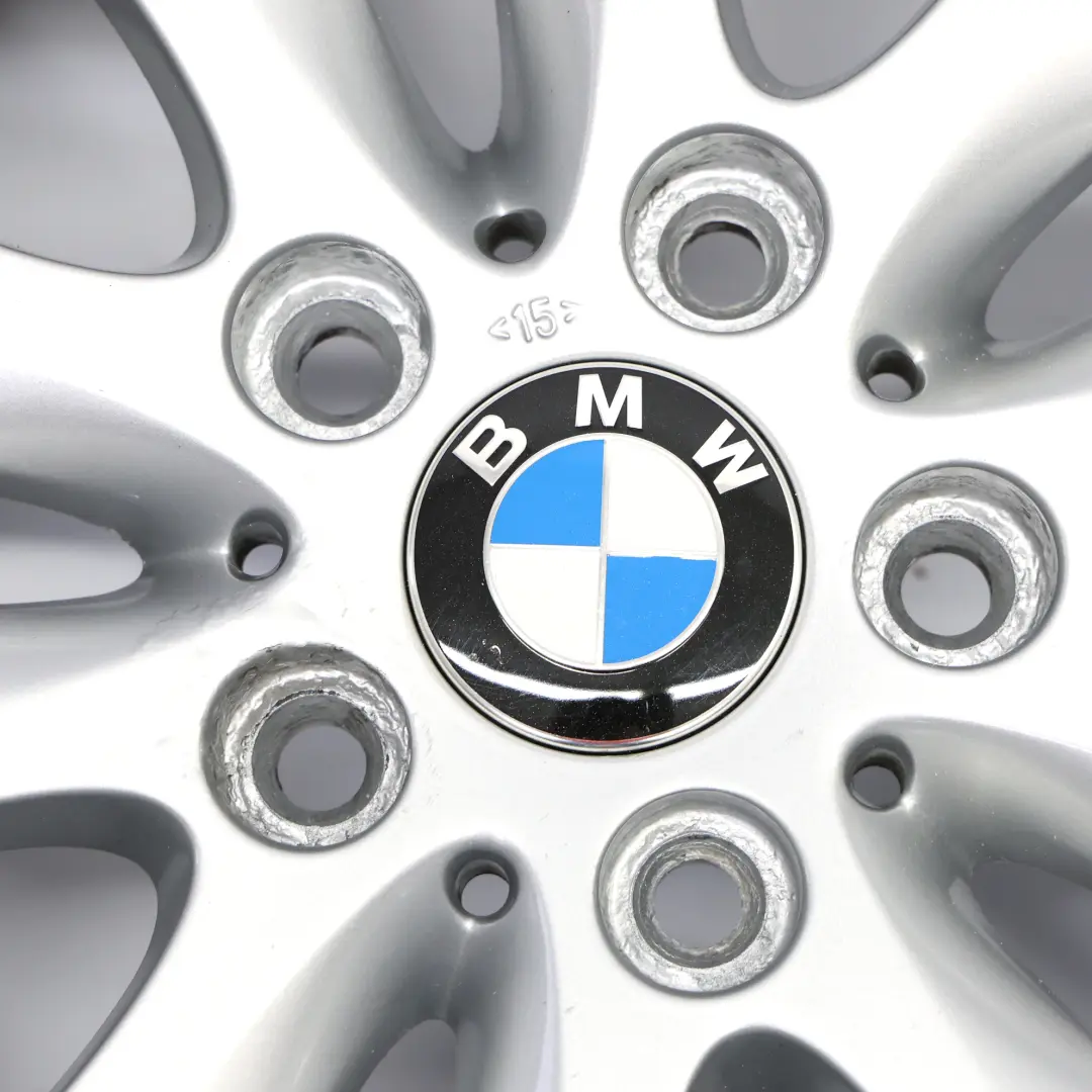 Alloy Wheel Rim 16" V-spoke 229 ET:42 6,5J to BMW E81 E87 Silver with Part number 6779786 BMW E81 E87 Silver Alloy Wheel Rim 16" V-spoke 229 ET:42 6,5J - SKU 6779786-5 - Part number 6779786