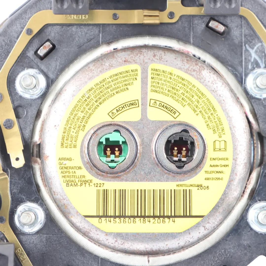 Steering Wheel Driver Air Module M Sport to BMW E60 E61 E63 E64 LCI with Part number 6780456 BMW E60 E61 E63 E64 LCI Steering Wheel Driver Air Module M Sport - SKU 6780456-4 - Part number 6780456