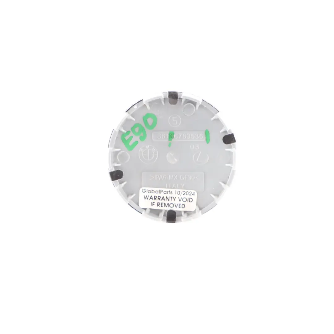 BMW E87 E90 F20 F30 Enjoliveur de roue, embleme chrome - SKU 6783536-1 - Numéro de pièce 6783536