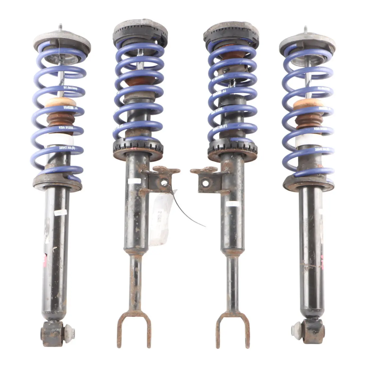 BMW F10 Suspension H&R Spring Strut Shock KYB Excel-G Absorber Full Set 6789365