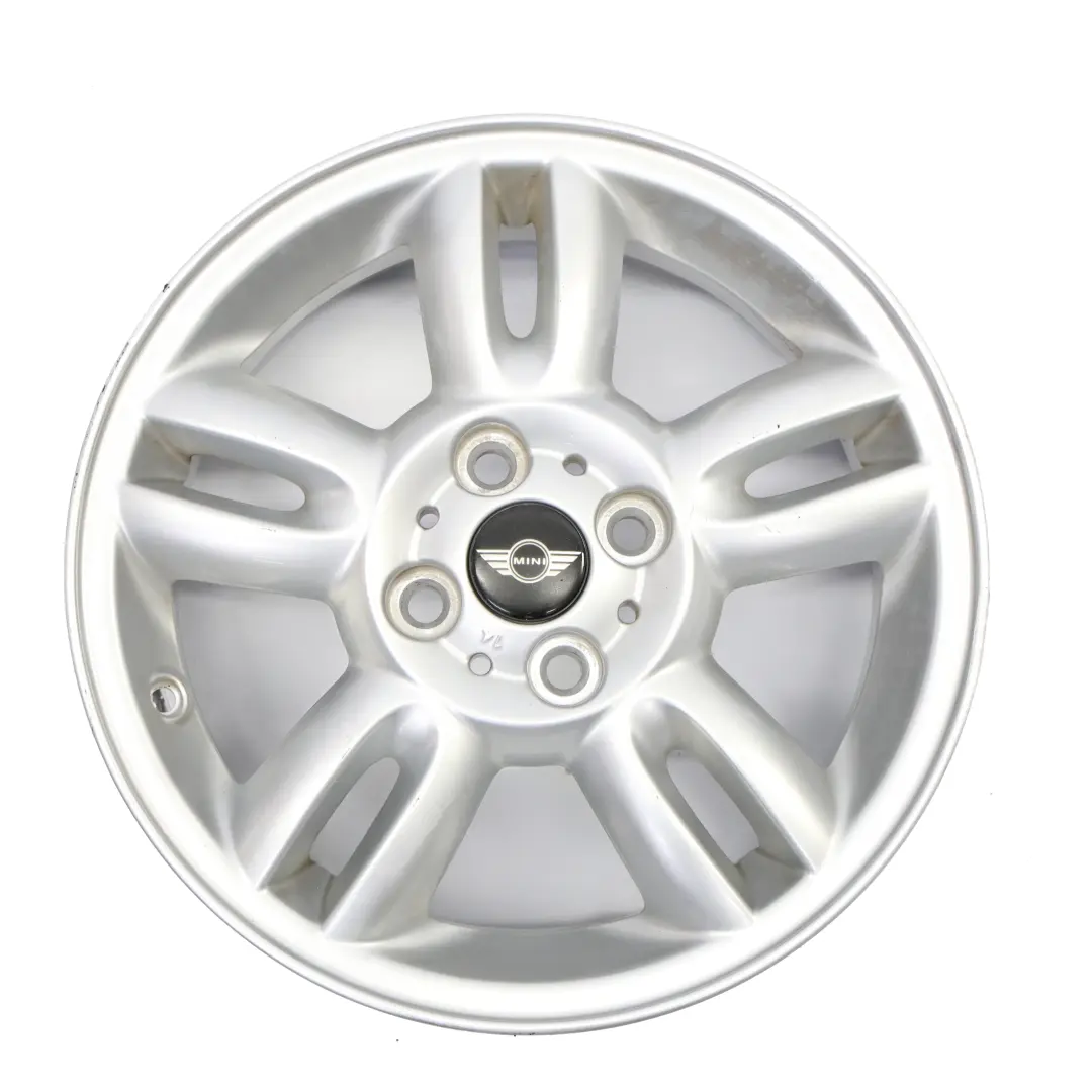 Mini Cooper One R56 Silver Wheel Alloy Rim 15" ET:45 5,5J 5-Star Twin Spoke 118 - SKU 6791930-2 - Part number 6791930