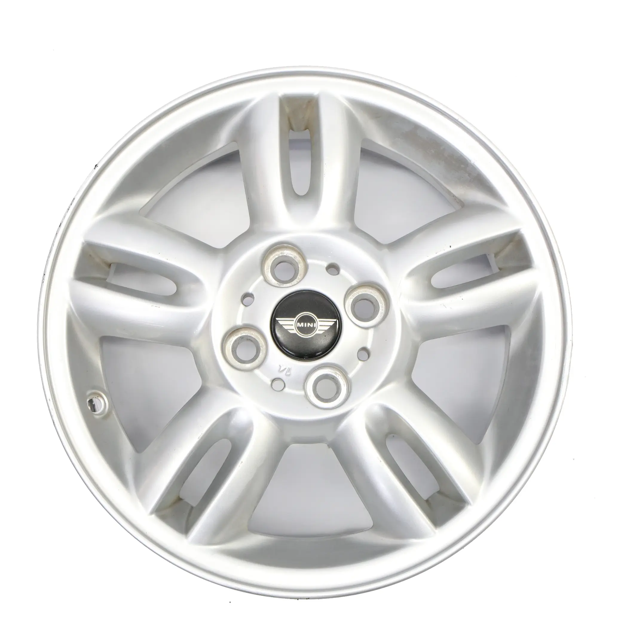 Mini Cooper One R56 Argento AlluMini o Cerchione IN Lega 15 " 5,5J 5 Star Doppio