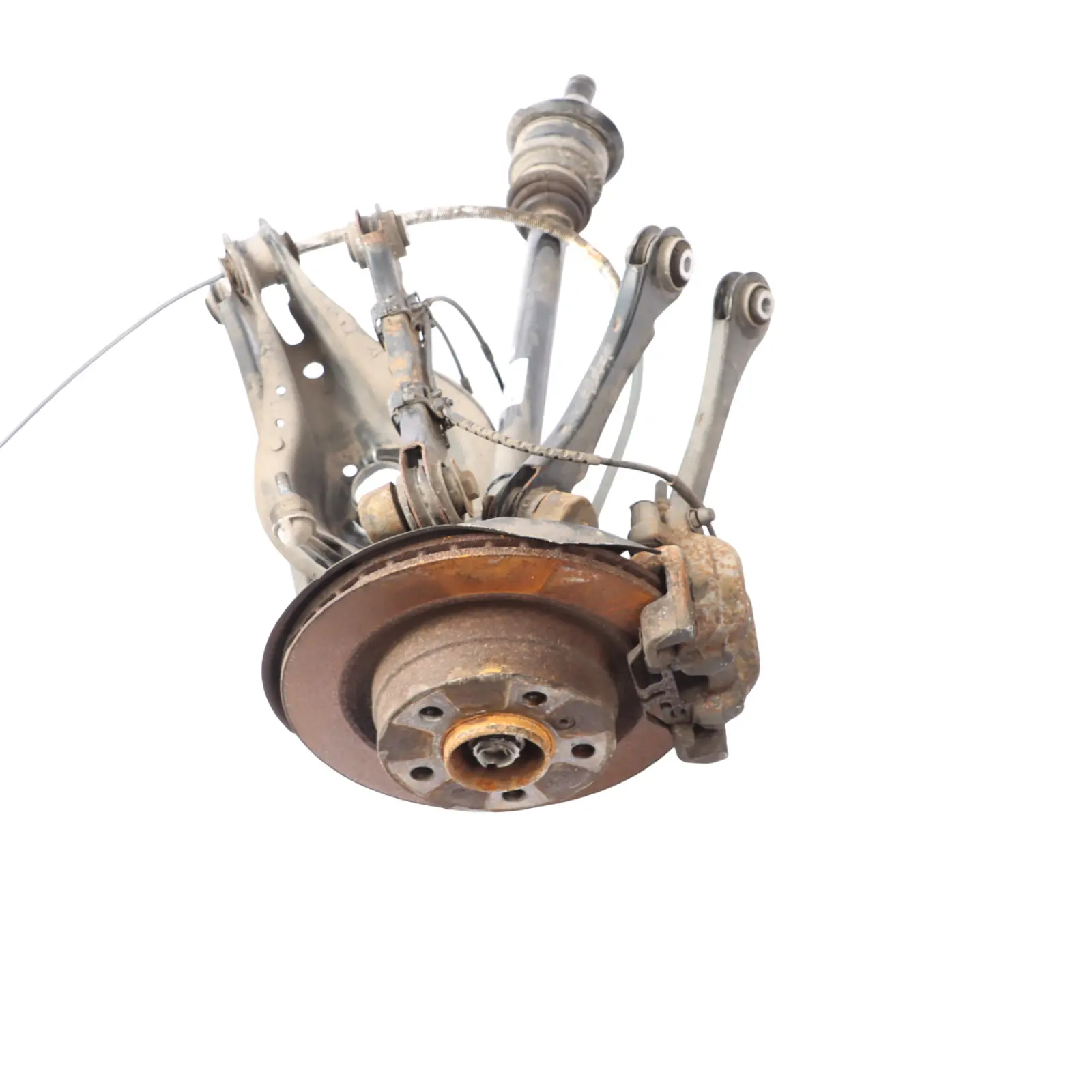 BMW F22 228i N20 Posteriore Destro Gamba Sospensione Asse Disco Freno Mozzo Set