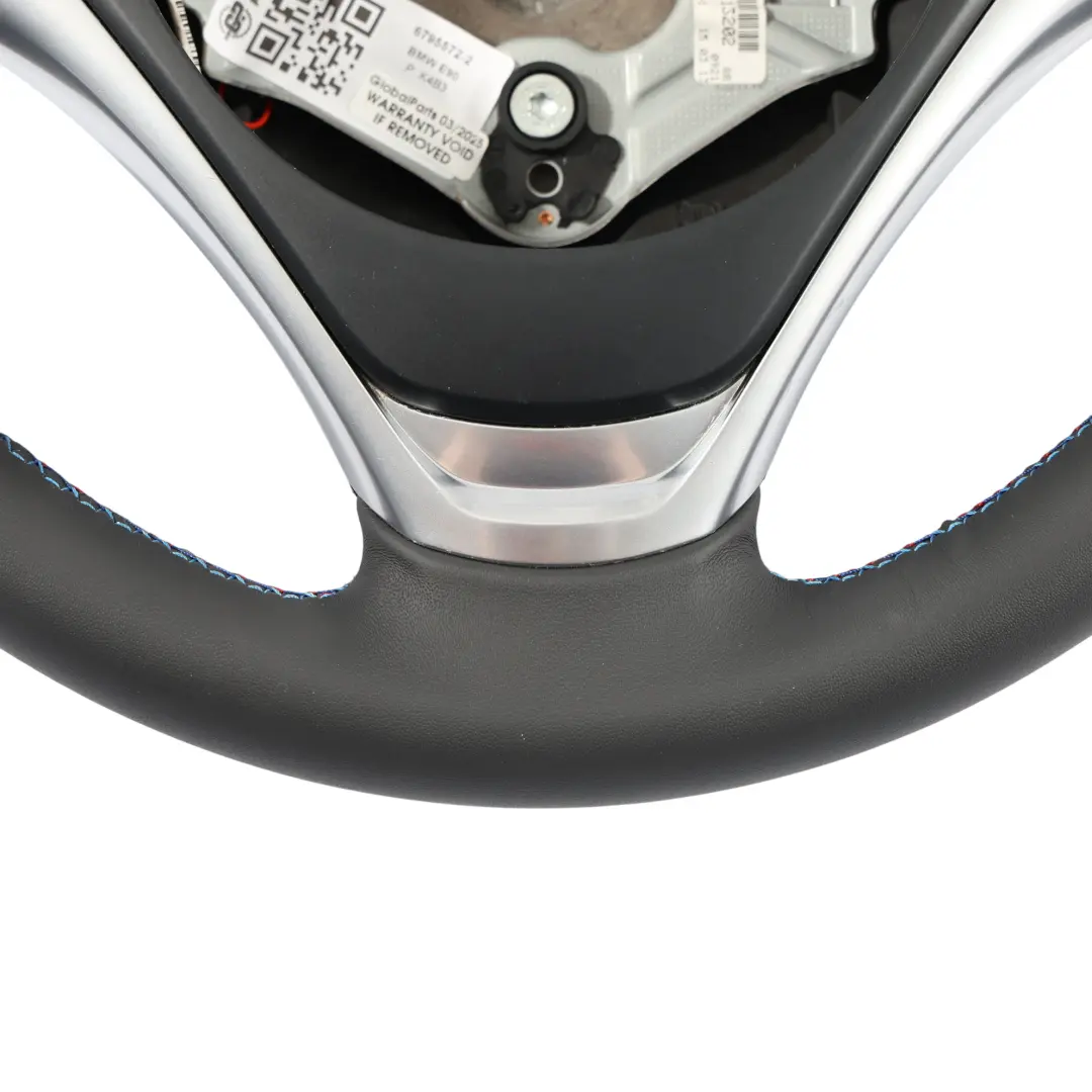 BMW E87 E90 E91 NEW Black Leather M-Sport Look Steering Wheel Paddle Shift - SKU 6795572-2 - Part number 6795572