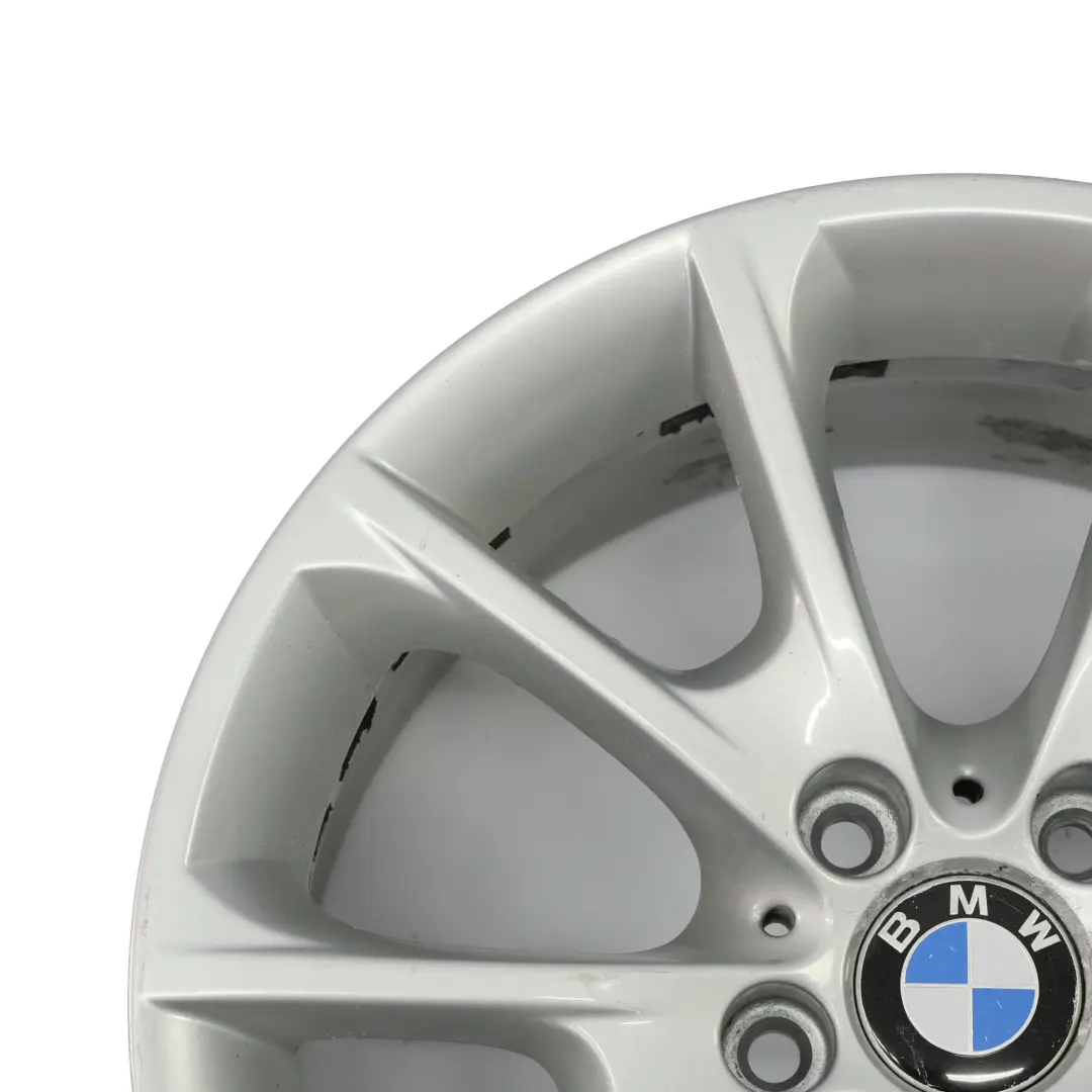 Silberne Alufelge 18" 8,5J ET:47 V-Speiche Styling 398 für BMW F30 F31 mit Teilenummer 6796251 BMW F30 F31 Silberne Alufelge 18" 8,5J ET:47 V-Speiche Styling 398 - SKU 6796251-3 - Teilenummer 6796251