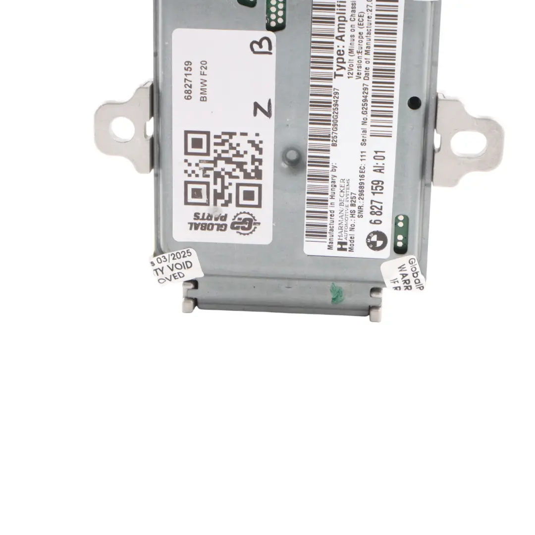 Audio Amplifier BMW F20 F21 F22 Harman/Kardon Active Sound Design System to with Part number 6827159 Audio Amplifier BMW F20 F21 F22 Harman/Kardon Active Sound Design System - SKU 6827159 - Part number 6827159