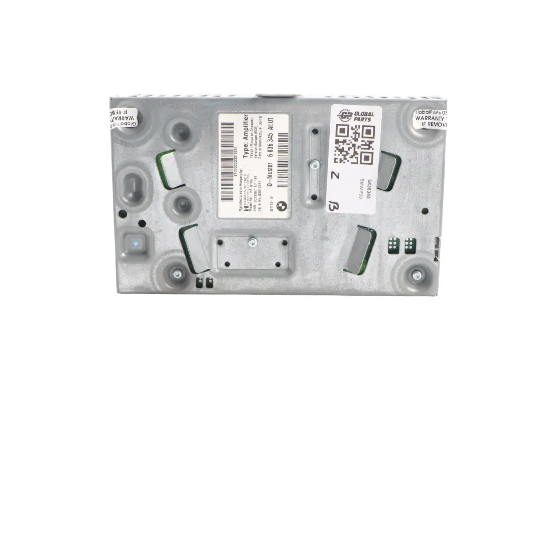 Top HiFi Audio Amplifier Harman Kardon to BMW F20 F21 LCI F22 F23 with Part number 6836345 BMW F20 F21 LCI F22 F23 Top HiFi Audio Amplifier Harman Kardon - SKU 6836345 - Part number 6836345
