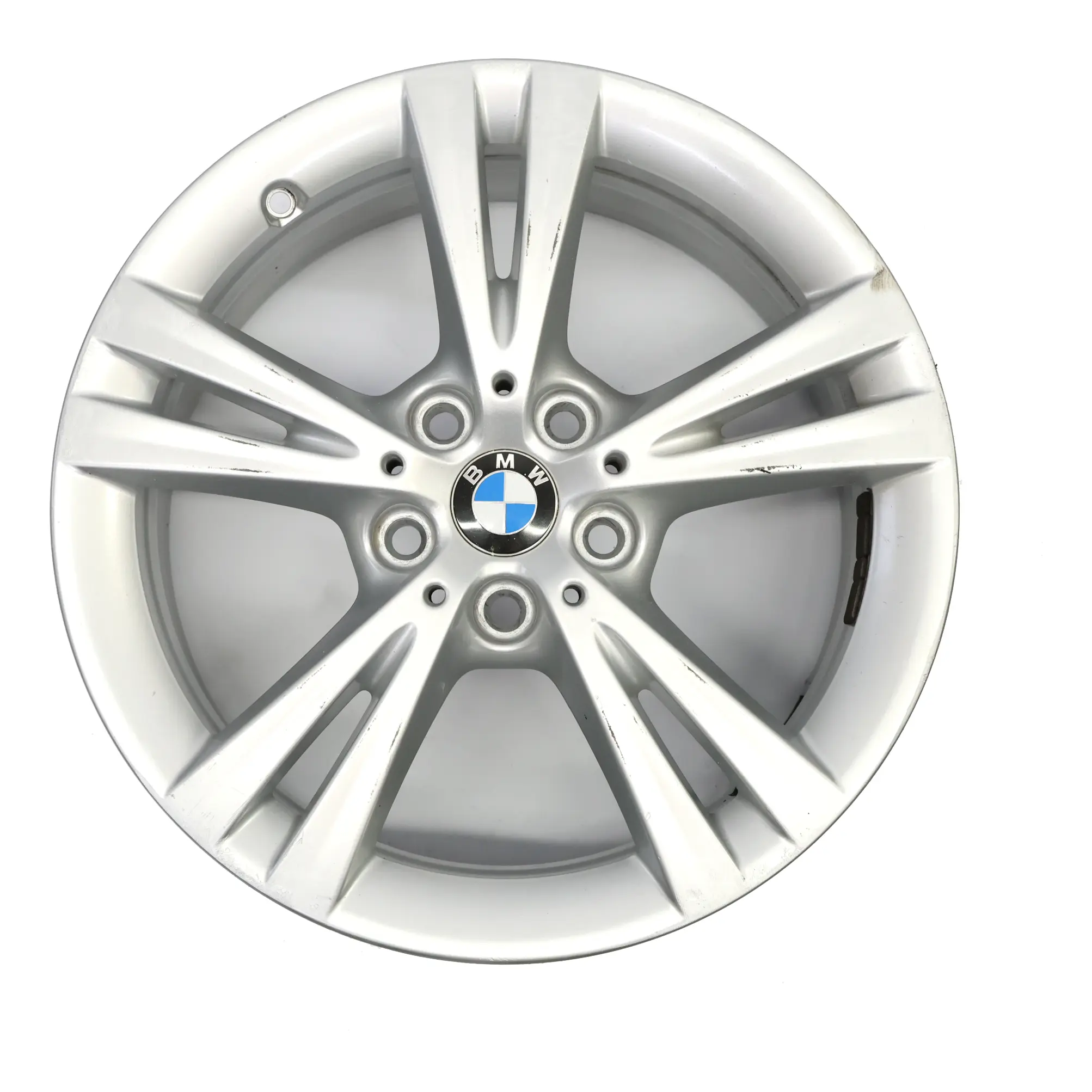 BMW F45 F46 Tourer Cerchio In Lega Argento 17" ET:54 7.5J Styling 385 6855086