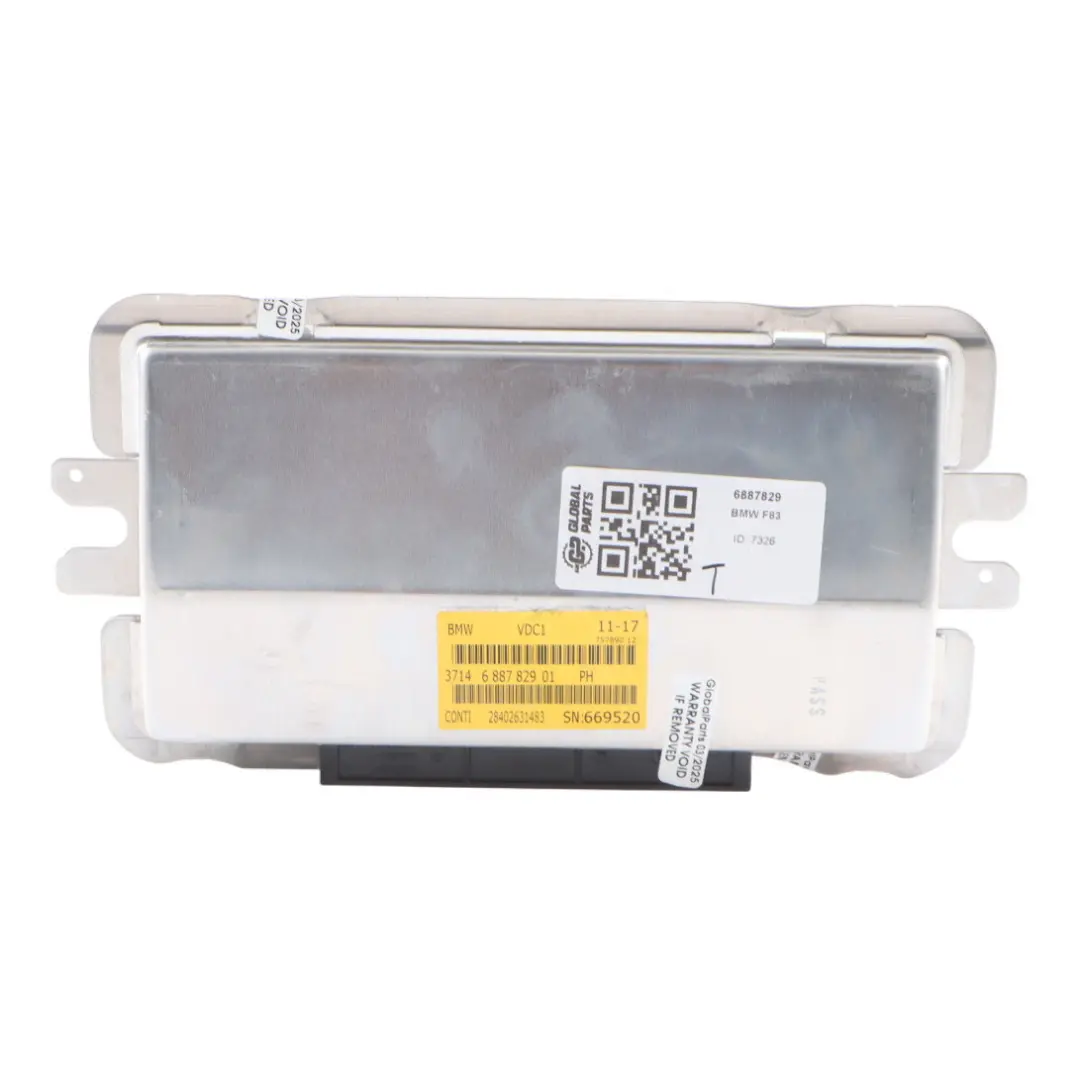 VDC Adaptive Sport Suspension Module Control Unit to BMW M4 F32 F80 F82 with Part number 6887829 BMW M4 F32 F80 F82 VDC Adaptive Sport Suspension Module Control Unit - SKU 6887829 - Part number 6887829