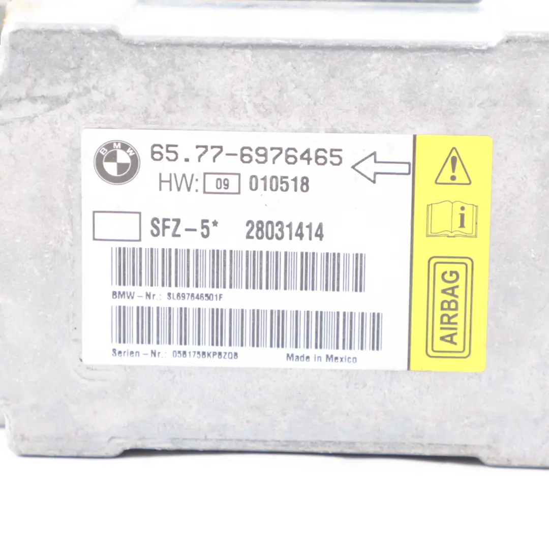 Module Control Unit Centre Sensor ECU to BMW E60 E61 Air with Part number 6976465 BMW E60 E61 Air Module Control Unit Centre Sensor ECU - SKU 6976465 - Part number 6976465