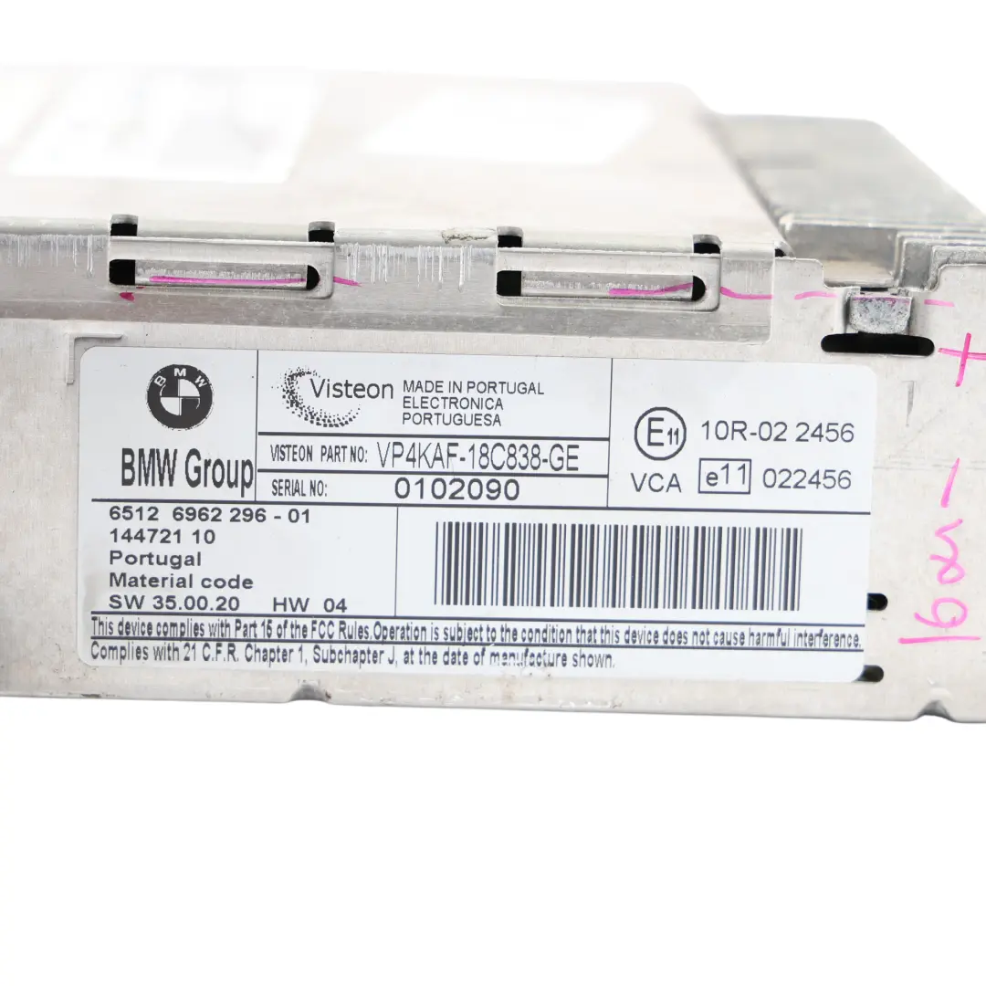 BMW E81 E87 E90 E91 E92 E93 Unità Radio Business CD - SKU 6952296-1 - Numero di parte 6952296