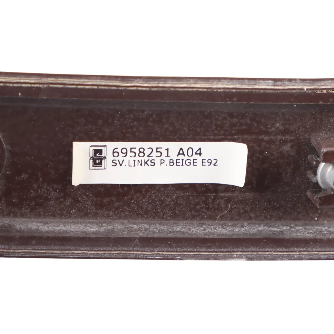 Decor Strip Left Panel N/S Wood Trim Poplar Grain Pappel Hell to BMW E92 E93 with Part number 6958251 BMW E92 E93 Decor Strip Left Panel N/S Wood Trim Poplar Grain Pappel Hell - SKU 6958251 - Part number 6958251