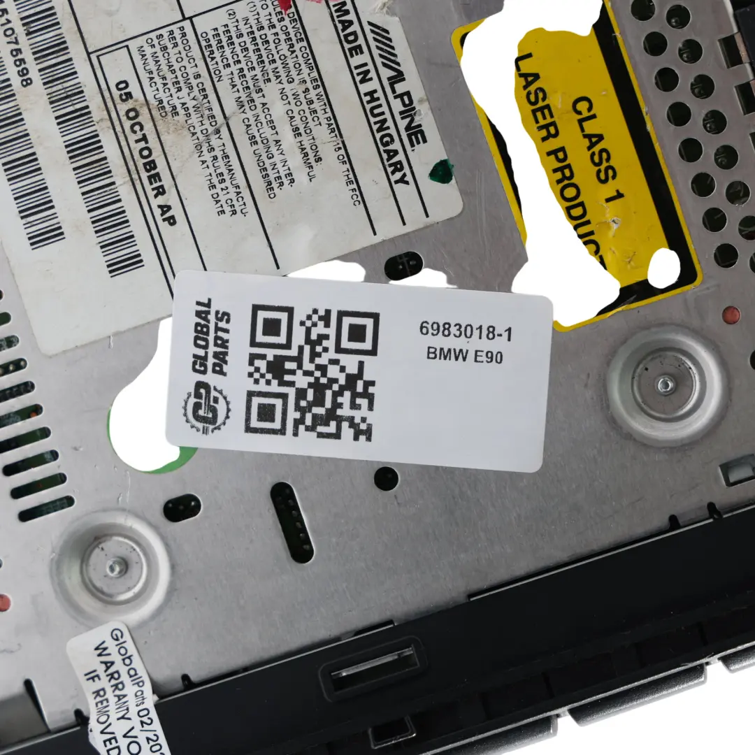 BMW E90 Unidad Control Tablero Reproductor CD Radio Profesional - SKU 6983018-1 - Número de pieza 6983018