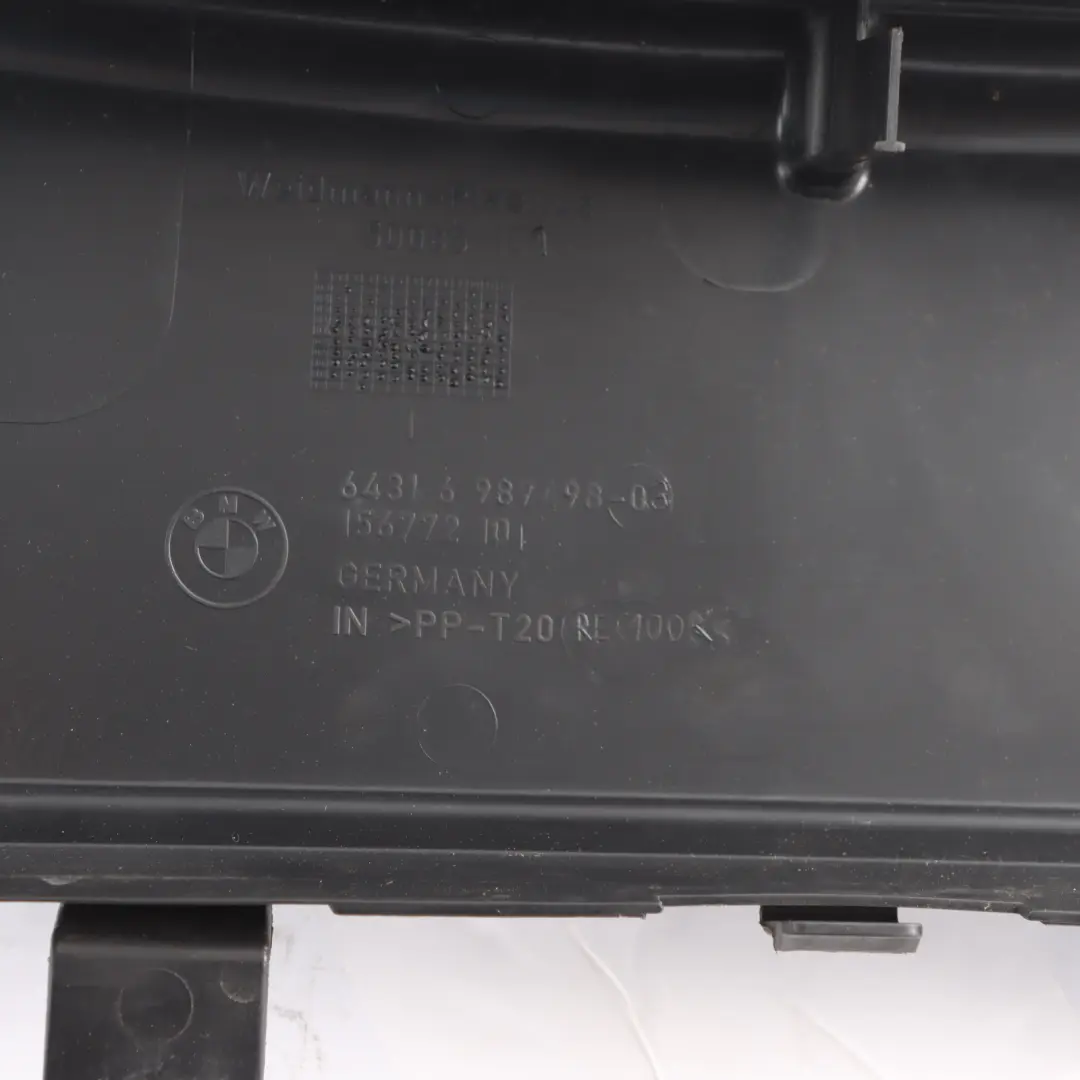  Boîtier Microfiltre BMW E81 E87 E90 E91 LCI Partie supérieure du conduit 6987498 - SKU 6987498-1 - Numéro de pièce 6925979