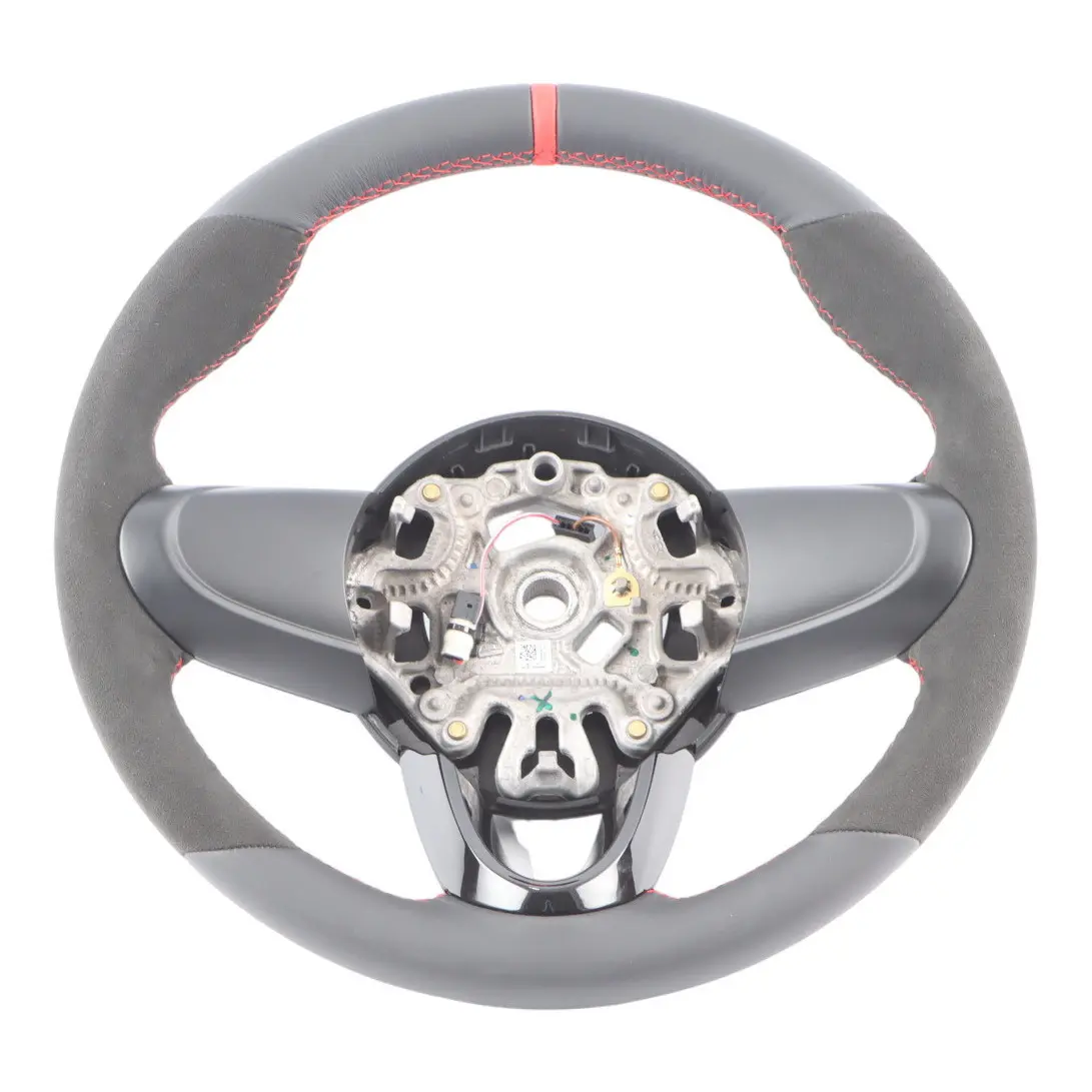 Mini Cooper F55 F56 F60 Nuovo Nero / Alcantara Pelle Volante Sportivo 3 Raggi