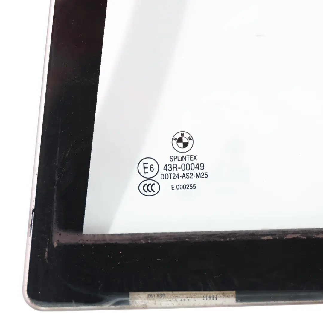 AS2 Vitre De Porte Fixe Arrière Gauche Verte pour BMW E61 à propos du numéro de pièce 7044175 BMW E61 AS2 Vitre De Porte Fixe Arrière Gauche Verte - SKU 7044175-1 - Numéro de pièce 7044175