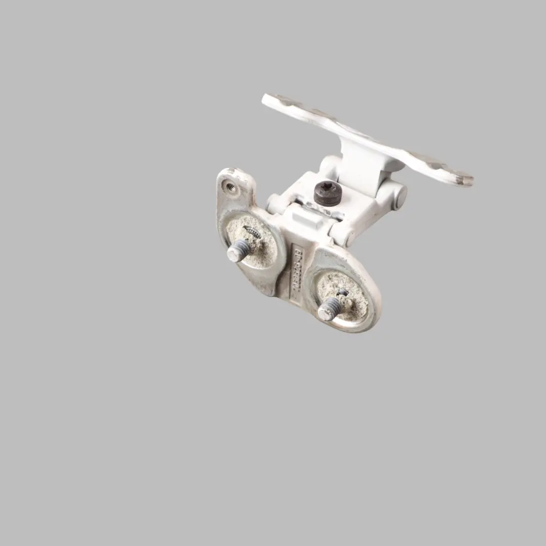 Hinge BMW E81 E84 E87 Trunk Lid Right O/S Mineral White - A96 to Tailgate with Part number 7067220 Tailgate Hinge BMW E81 E84 E87 Trunk Lid Right O/S Mineral White - A96 - SKU 7067220-MW - Part number 7067220