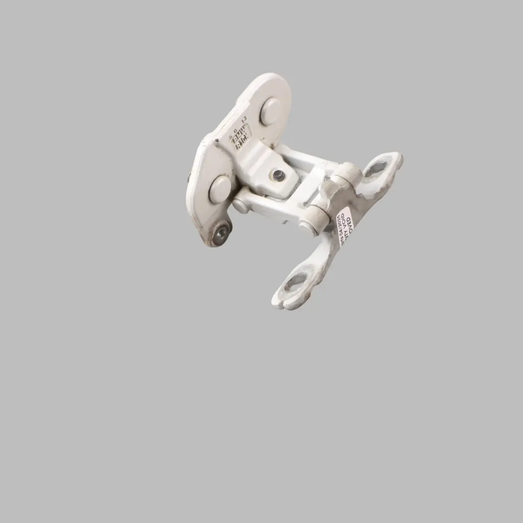 Hinge BMW E81 E84 E87 Trunk Lid Right O/S Mineral White - A96 to Tailgate with Part number 7067220 Tailgate Hinge BMW E81 E84 E87 Trunk Lid Right O/S Mineral White - A96 - SKU 7067220-MW - Part number 7067220