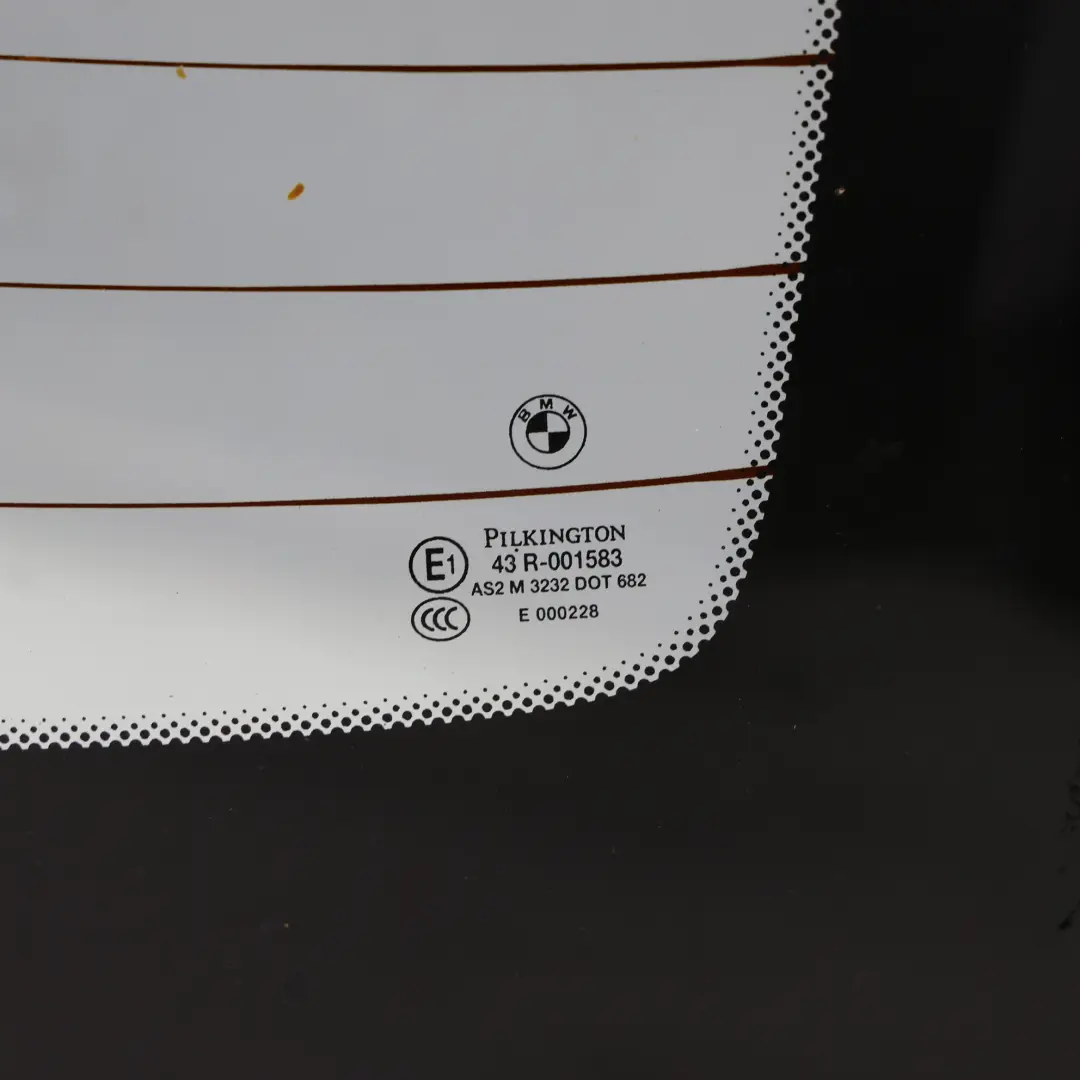 BMW E93 Szyba Tylna Dachu Składanego Hardtop Spacegrau Szary Metalik - A52 - SKU 7128754-SCG - Numer Części 7128754