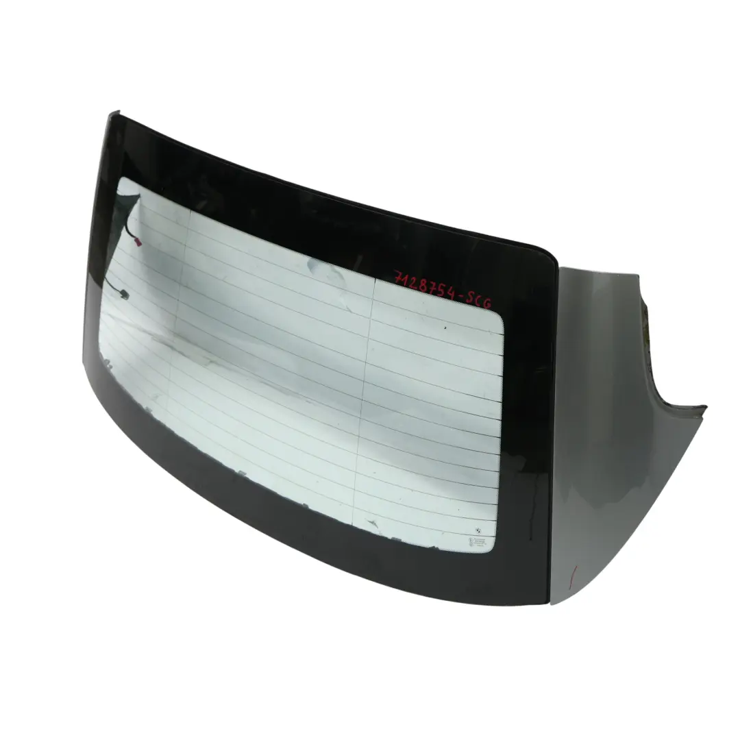 Window BMW E93 F33 Folding Top Hardtop Roof Shell Spacegrau Grey - A52 to Rear with Part number 7128754 Rear Window BMW E93 F33 Folding Top Hardtop Roof Shell Spacegrau Grey - A52 - SKU 7128754-SCG - Part number 7128754
