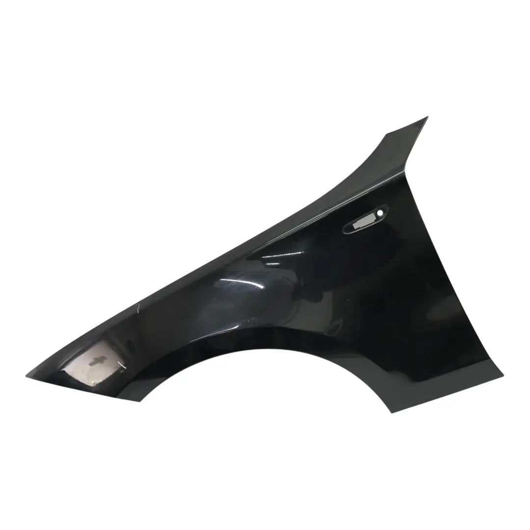 Side Panel Wing Fender Front Left N/S Black Sapphire Metallic - 475 to BMW E81 E87 with Part number 7133227 BMW E81 E87 Side Panel Wing Fender Front Left N/S Black Sapphire Metallic - 475 - SKU 7133227-BS2 - Part number 7133227