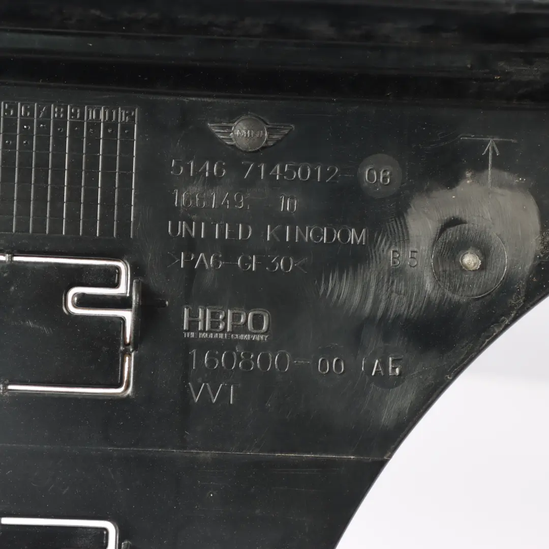 Front Slam Panel Radiator Support to Mini Cooper One R55 R56 R57 with Part number 7145012 Mini Cooper One R55 R56 R57 Front Slam Panel Radiator Support - SKU 7145012-1 - Part number 7145012