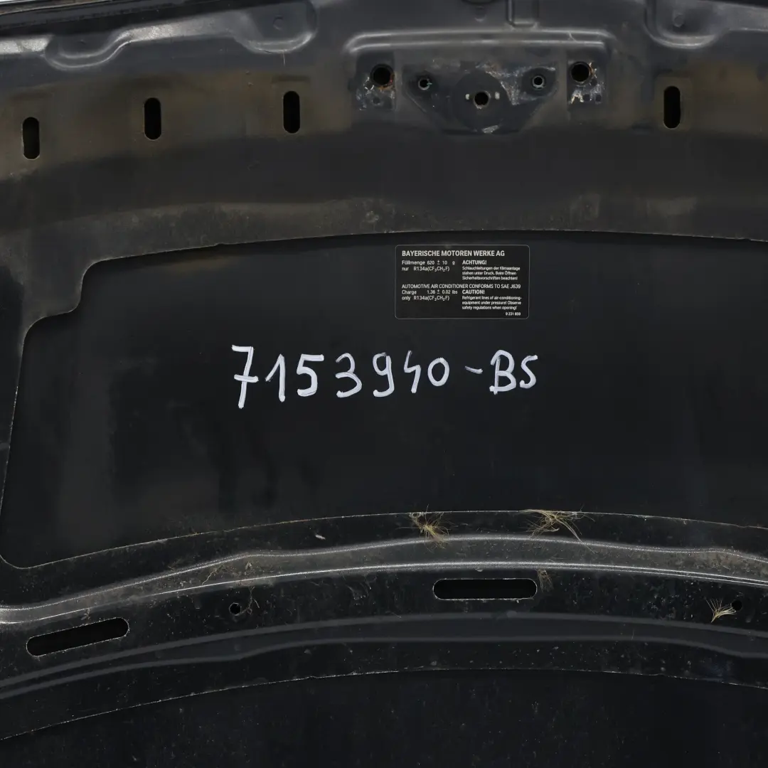 BMW E90 E91 LCI Maska Pokrywa Silnika Black Sapphire Czarny Metalik - 475 - SKU 7153940-BS - Numer Części 7153940