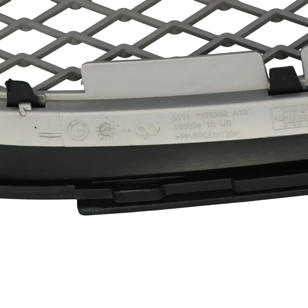 BMW X6 E71 Bumper Front Lower Centre Trim Panel Primed Alu Matt - SKU 7172270 - Part number 7172270