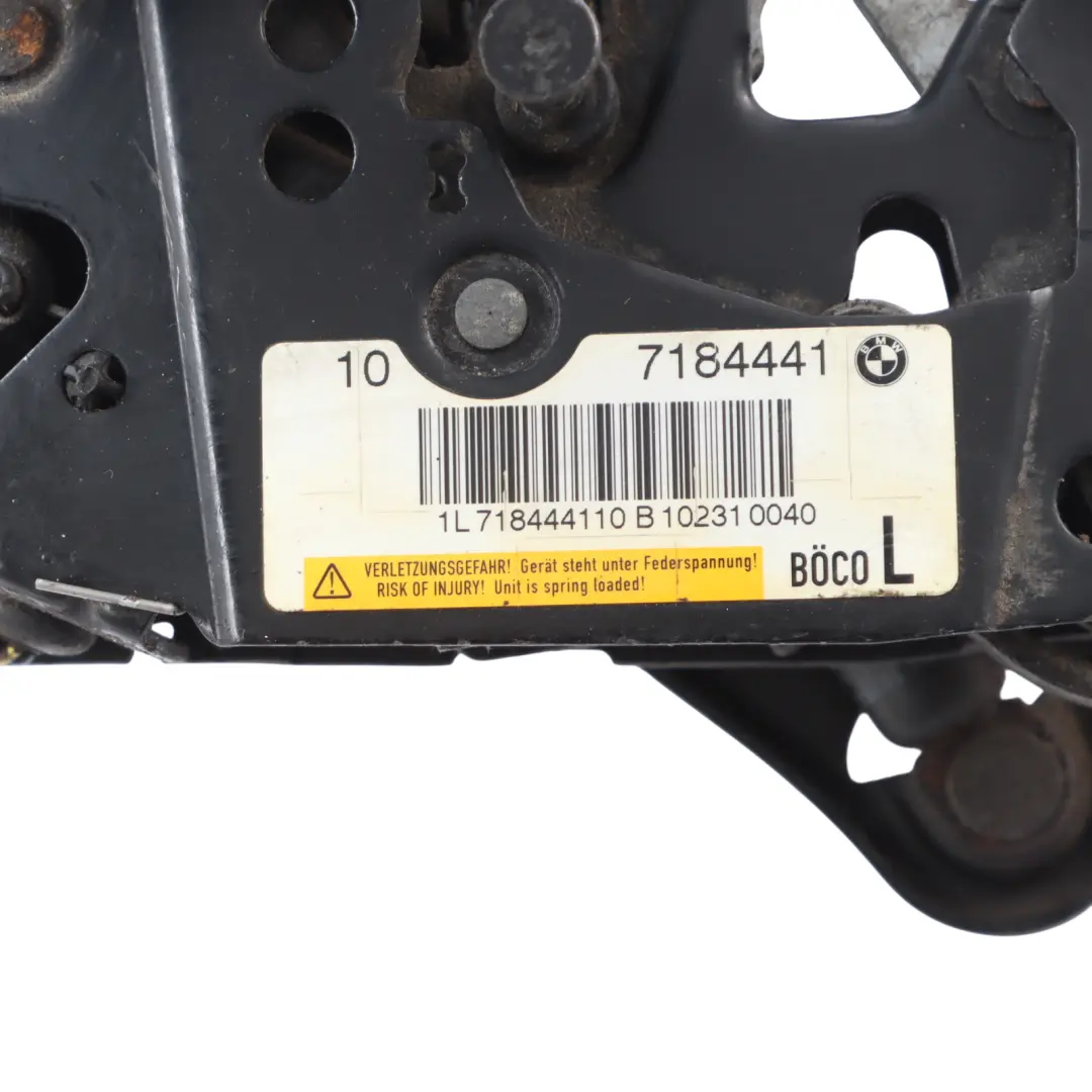 Bonnet Lock BMW F01 F02 F10 F11 Left N/S Hood Latch Catch Mechanism to with Part number 7184441 Bonnet Lock BMW F01 F02 F10 F11 Left N/S Hood Latch Catch Mechanism - SKU 7184441-1 - Part number 7184441