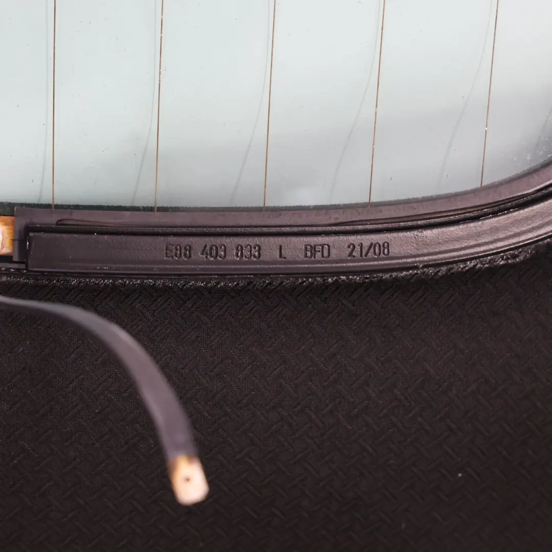 Window Glass Convertible Cabrio Folding Top Glazing Green AS2 to BMW E88 Rear with Part number 7192905 BMW E88 Rear Window Glass Convertible Cabrio Folding Top Glazing Green AS2 - SKU 7192905-5 - Part number 7192905