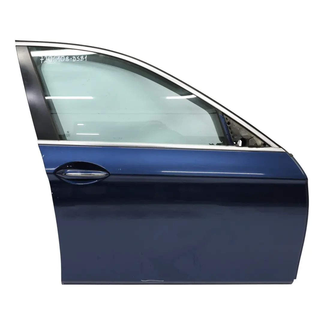 Door Front Right O/S Tiefseeblau Deep Sea Blue Metallic - A76 to BMW F10 F11 with Part number 7206108 BMW F10 F11 Door Front Right O/S Tiefseeblau Deep Sea Blue Metallic - A76 - SKU 7206108-DSB1 - Part number 7206108