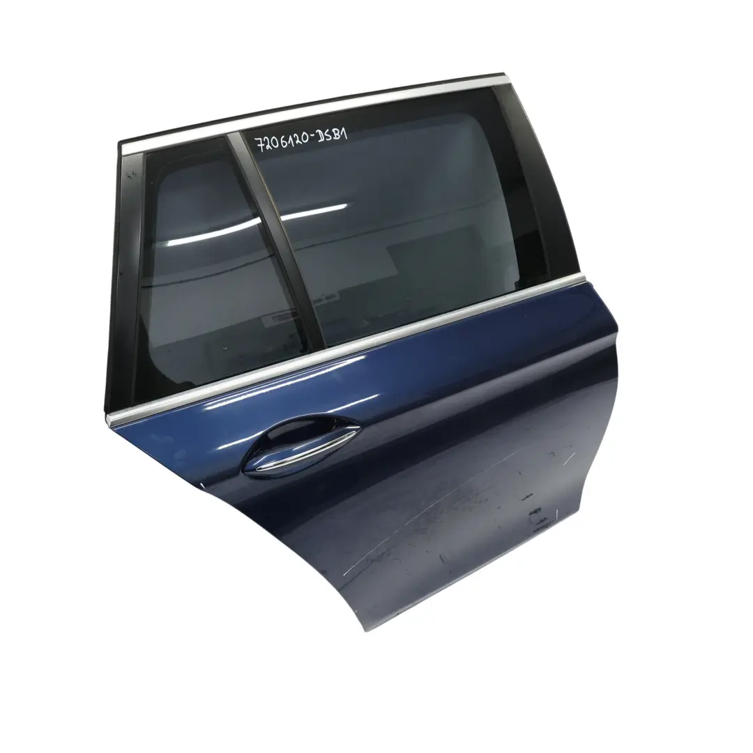 Door Rear Right O/S Tiefseeblau Deep Sea Blue Metallic - A76 to BMW F11 Touring with Part number 7206120 BMW F11 Touring Door Rear Right O/S Tiefseeblau Deep Sea Blue Metallic - A76 - SKU 7206120-DSB1 - Part number 7206120