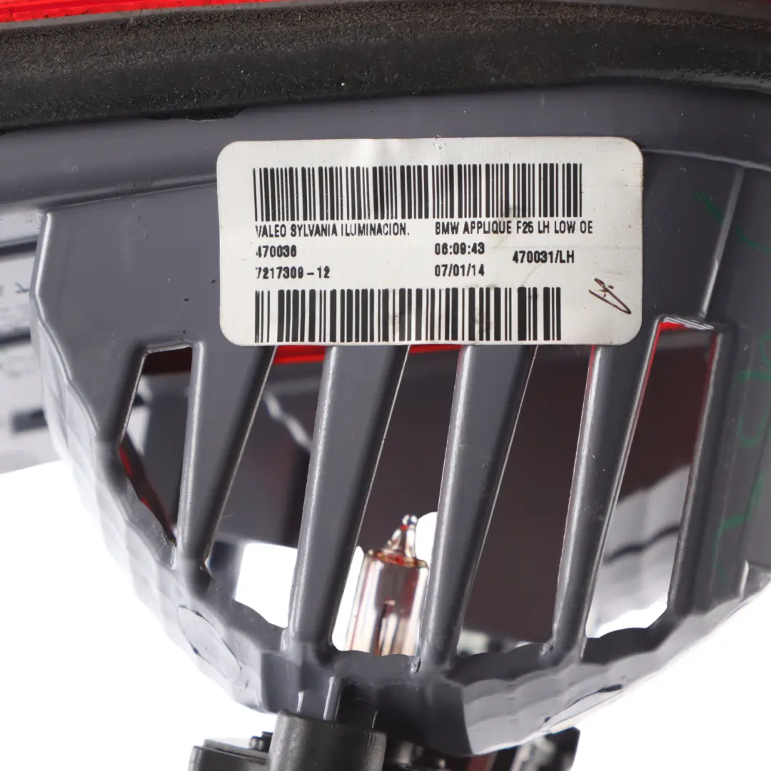Rear Light BMW X3 F25 Lamp Trim In Trunk Lid Tailgate Left N/S - SKU 7217309-1 - Part number 7217309