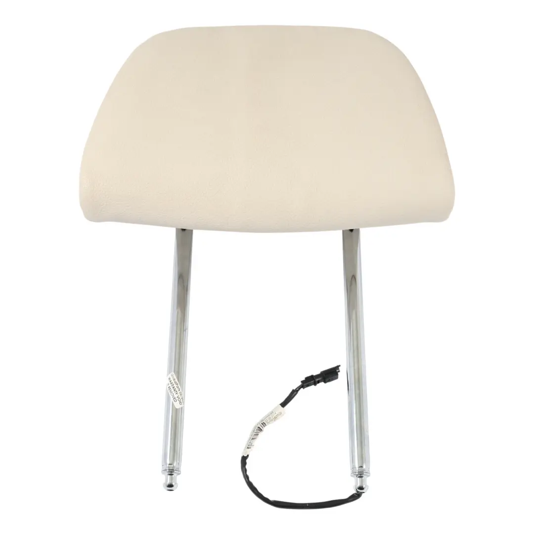 BMW F01 Headrest Front Seat Left Right N/O/S Leather Head Rest Dakota White - SKU 7226911 - Part number 7226911