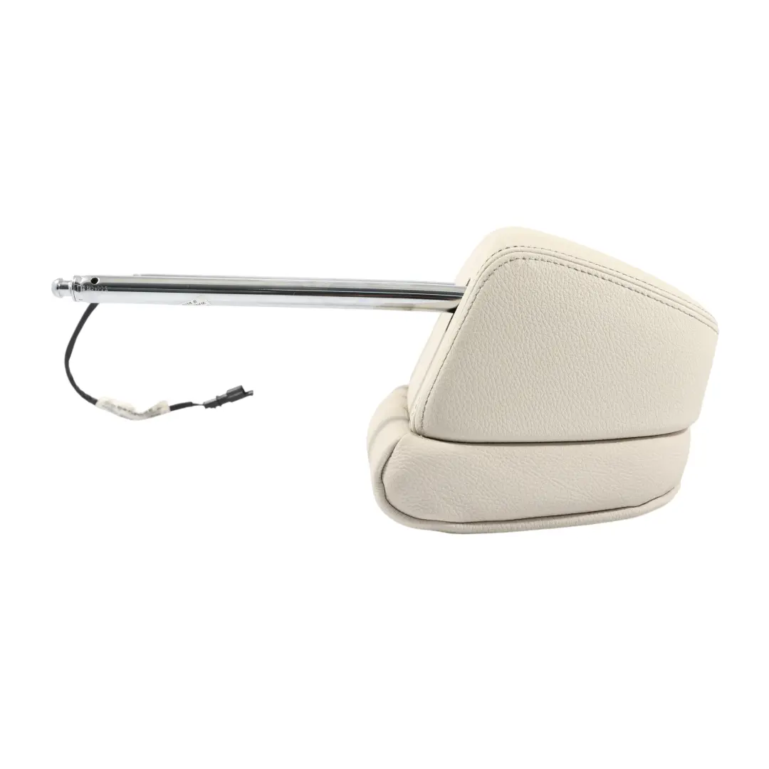 BMW F01 Headrest Front Seat Left Right N/O/S Leather Head Rest Dakota White - SKU 7226911 - Part number 7226911