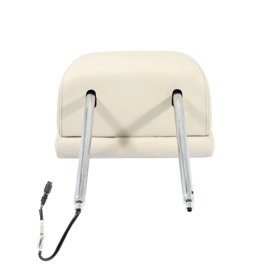 BMW F01 Headrest Front Seat Left Right N/O/S Leather Head Rest Dakota White - SKU 7226911 - Part number 7226911