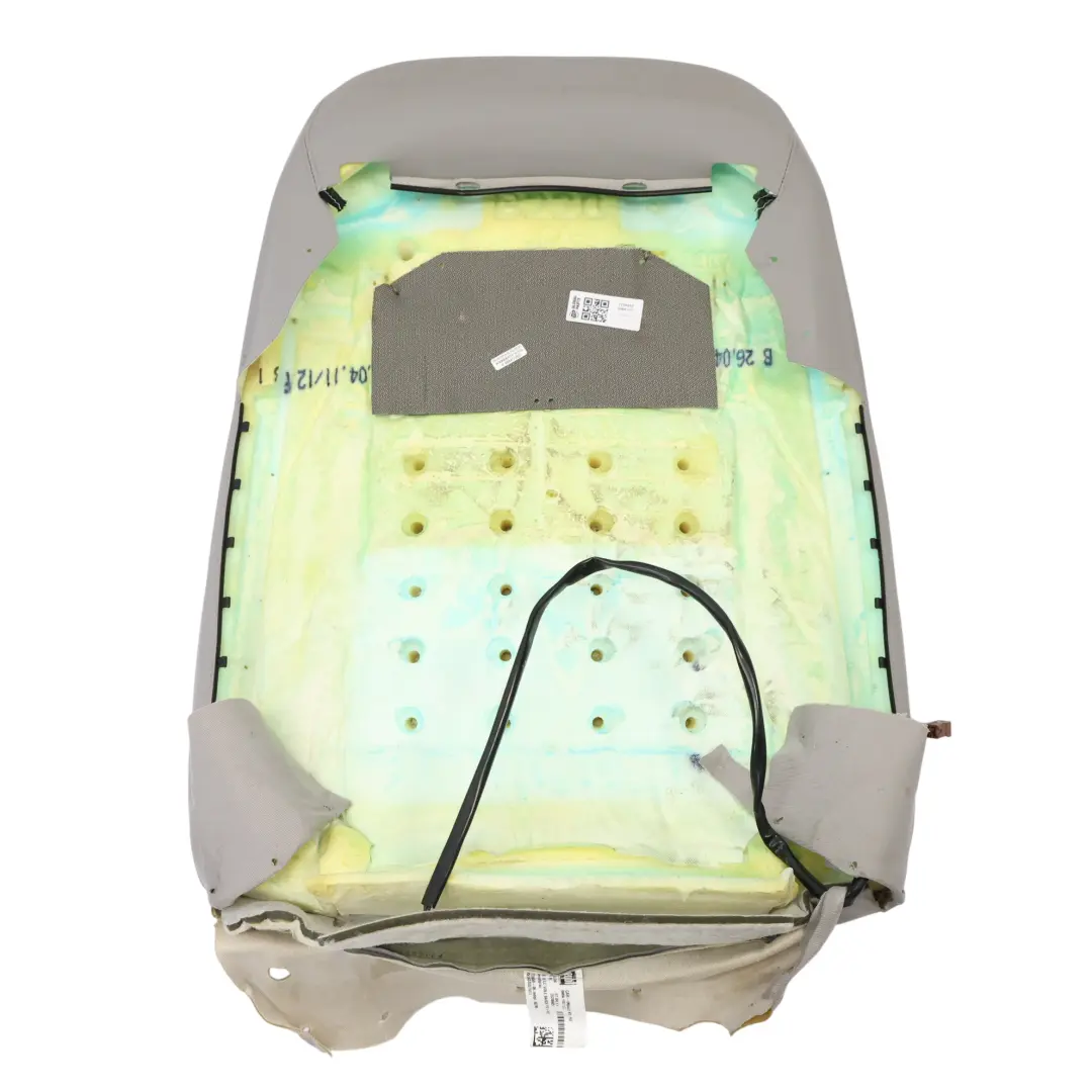 BMW F07 F10 F11 Front Seat Backrest Cover Heated Left Right N/O/S Leather Grey - SKU 7230650 - Part number 7230650