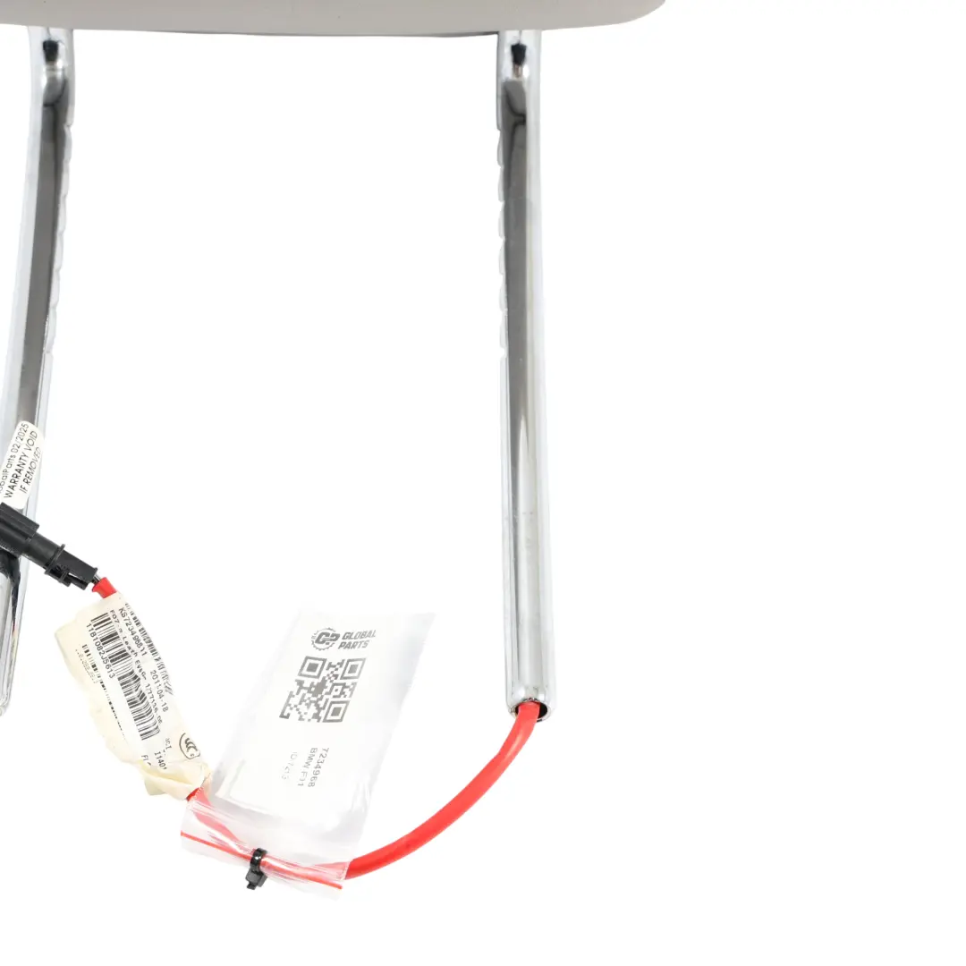 BMW F10 F11 Poggiatesta Sedile Anteriore Sinistro Destro Pelle Everest Grigio - SKU 7234968 - Numero di parte 7234968