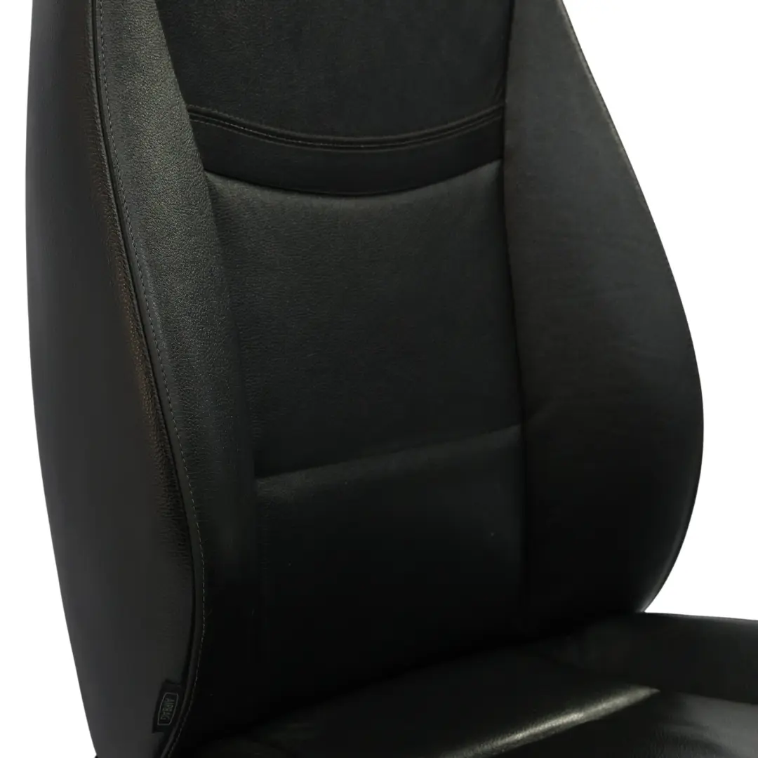 BMW E90 E91 LCI Fotel Przedni Prawy Grzany Czarna Skóra Dakota - SKU 7246800-4 - Numer Części 7246800