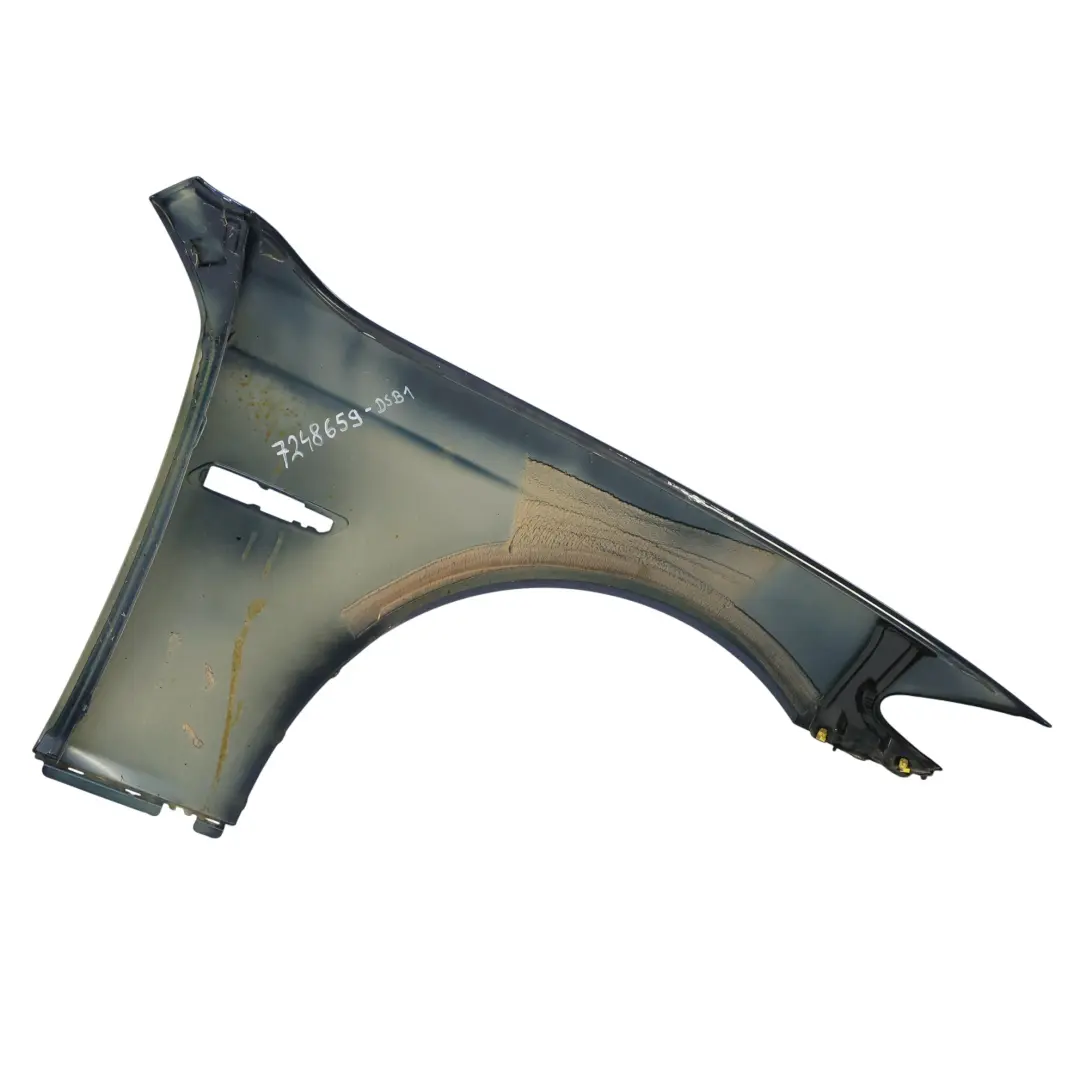 Pannello alare anteriore sinistro parafango laterale Tiefseeblau - A76 per BMW F10 con numero di parte 7248659 BMW F10 Pannello alare anteriore sinistro parafango laterale Tiefseeblau - A76 - SKU 7248659-DSB1 - Numero di parte 7248659