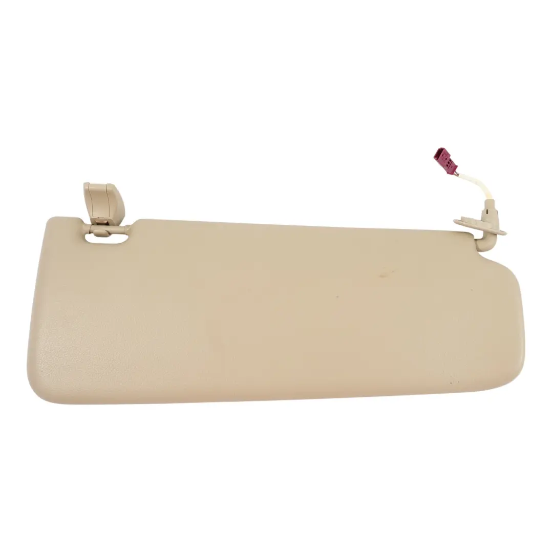 Sun Visor With Mirror Panel Left N/S Cream Beige Trim to BMW E92 with Part number 7252061 BMW E92 Sun Visor With Mirror Panel Left N/S Cream Beige Trim - SKU 7252061 - Part number 7252061
