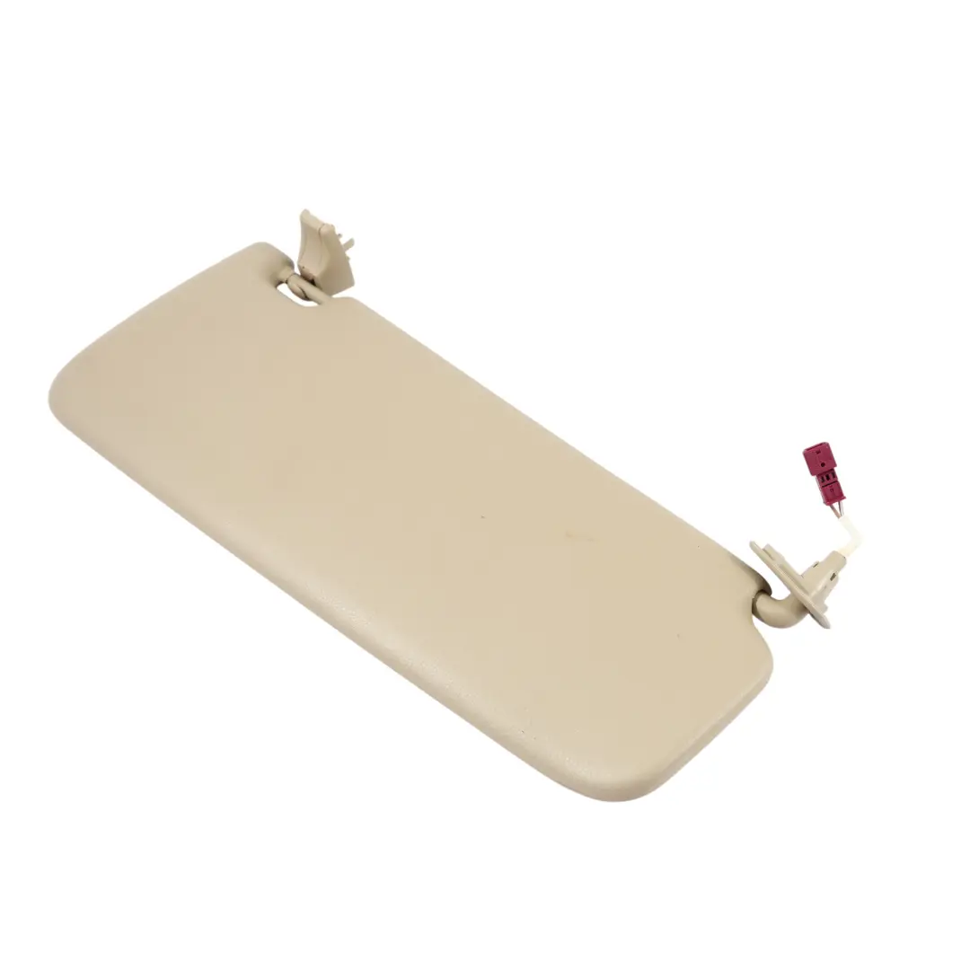 Sun Visor With Mirror Panel Left N/S Cream Beige Trim to BMW E92 with Part number 7252061 BMW E92 Sun Visor With Mirror Panel Left N/S Cream Beige Trim - SKU 7252061 - Part number 7252061