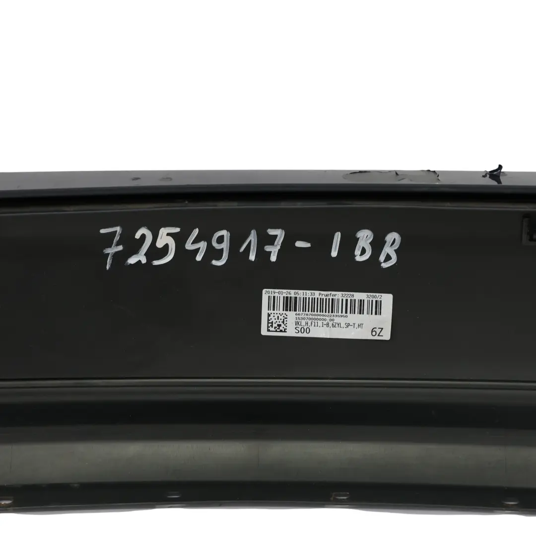 Bumper BMW F11 Touring Panel PDC Covering Imperial Blue Metallic - A89 to Rear with Part number 7254917 Rear Bumper BMW F11 Touring Panel PDC Covering Imperial Blue Metallic - A89 - SKU 7254917-IBB - Part number 7254917