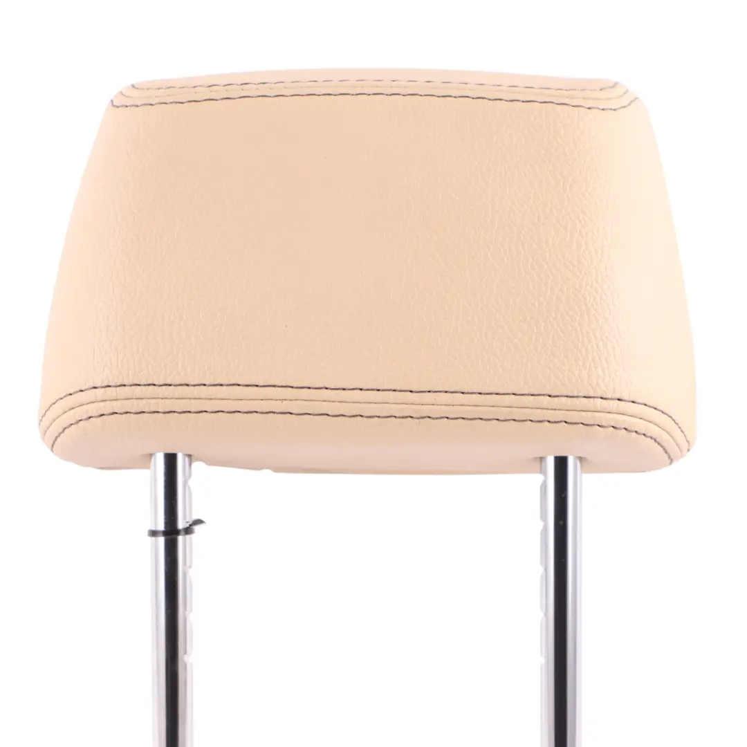 Headrest Head Rest Left Right N/O/S Leather Beige to BMW F25 Rear with Part number 7256528 BMW F25 Rear Headrest Head Rest Left Right N/O/S Leather Beige - SKU 7256528 - Part number 7256528