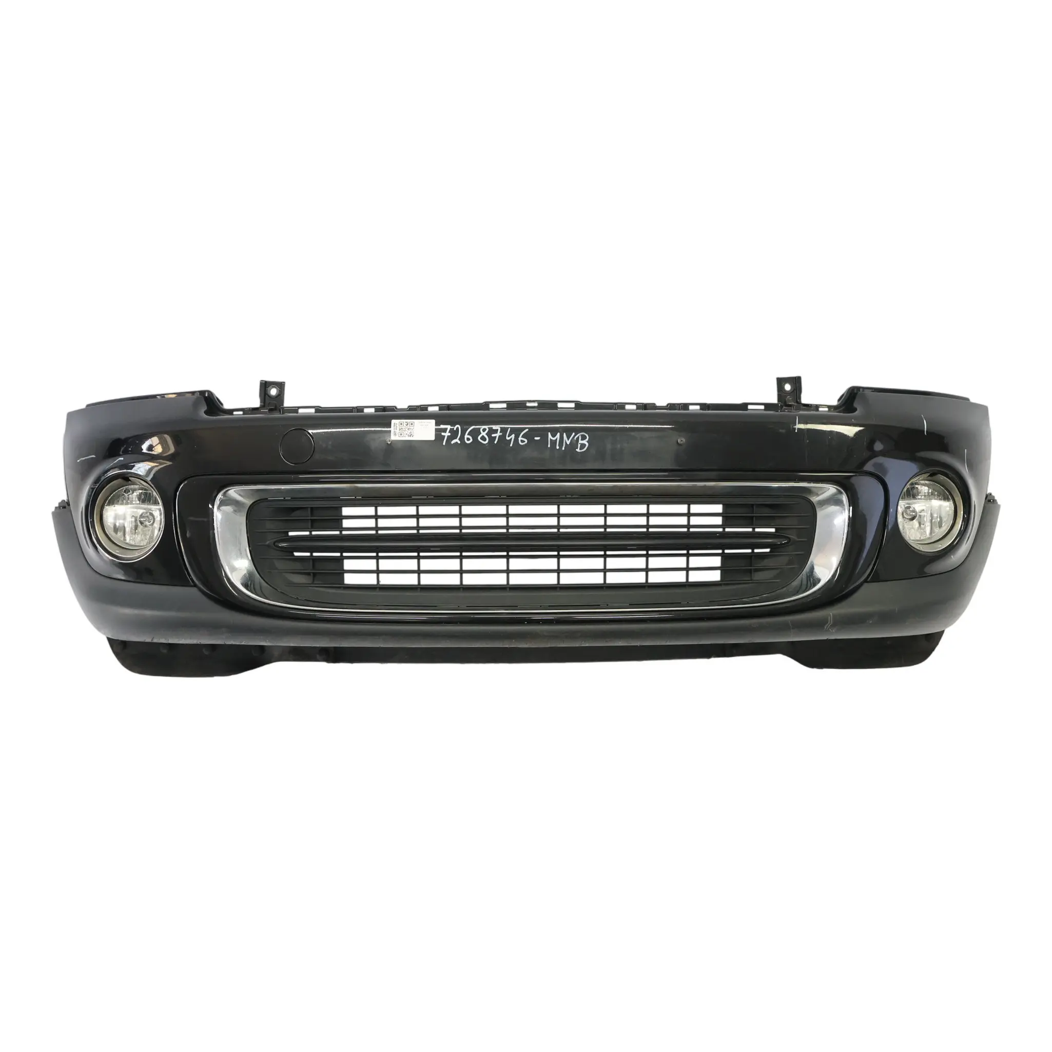 Mini R55 R56 LCI Complete Front Bumper Trim Panel Midnight Black - A94