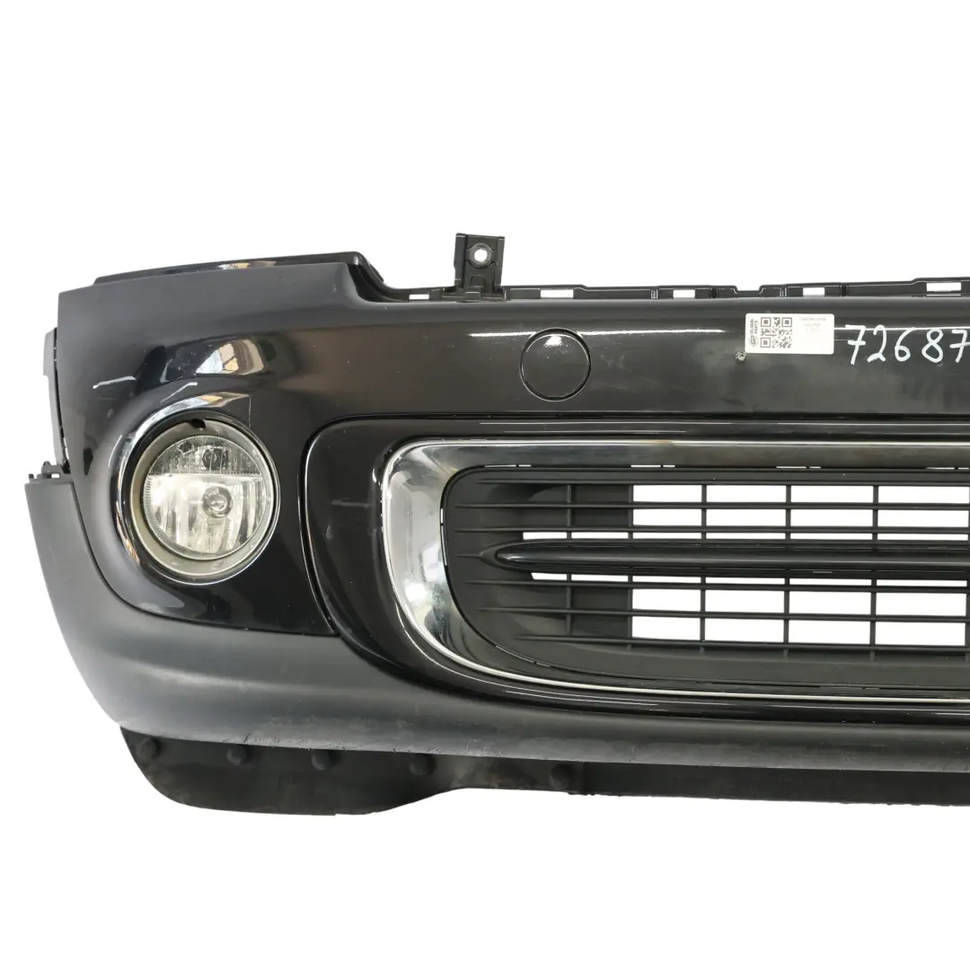 Mini R55 R56 LCI Complete Front Bumper Trim Panel Midnight Black - A94 - SKU 7268746-MNB - Part number 7268746