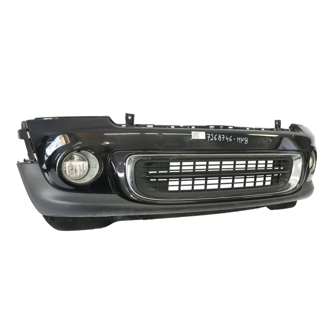 Pannello completo paraurti anteriore Midnight Black A94 per Mini R55 R56 LCI con numero di parte 7268746 Mini R55 R56 LCI Pannello completo paraurti anteriore Midnight Black A94 - SKU 7268746-MNB - Numero di parte 7268746