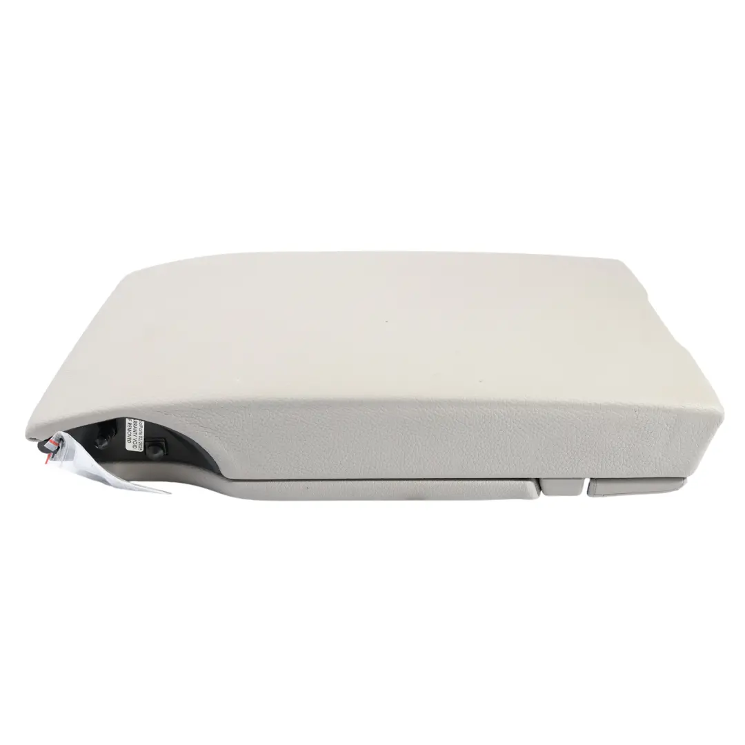 BMW F10 F11 Armrest Rear Seat Centre Storage Trim Cover Grey Leather - SKU 7278002 - Part number 7278002